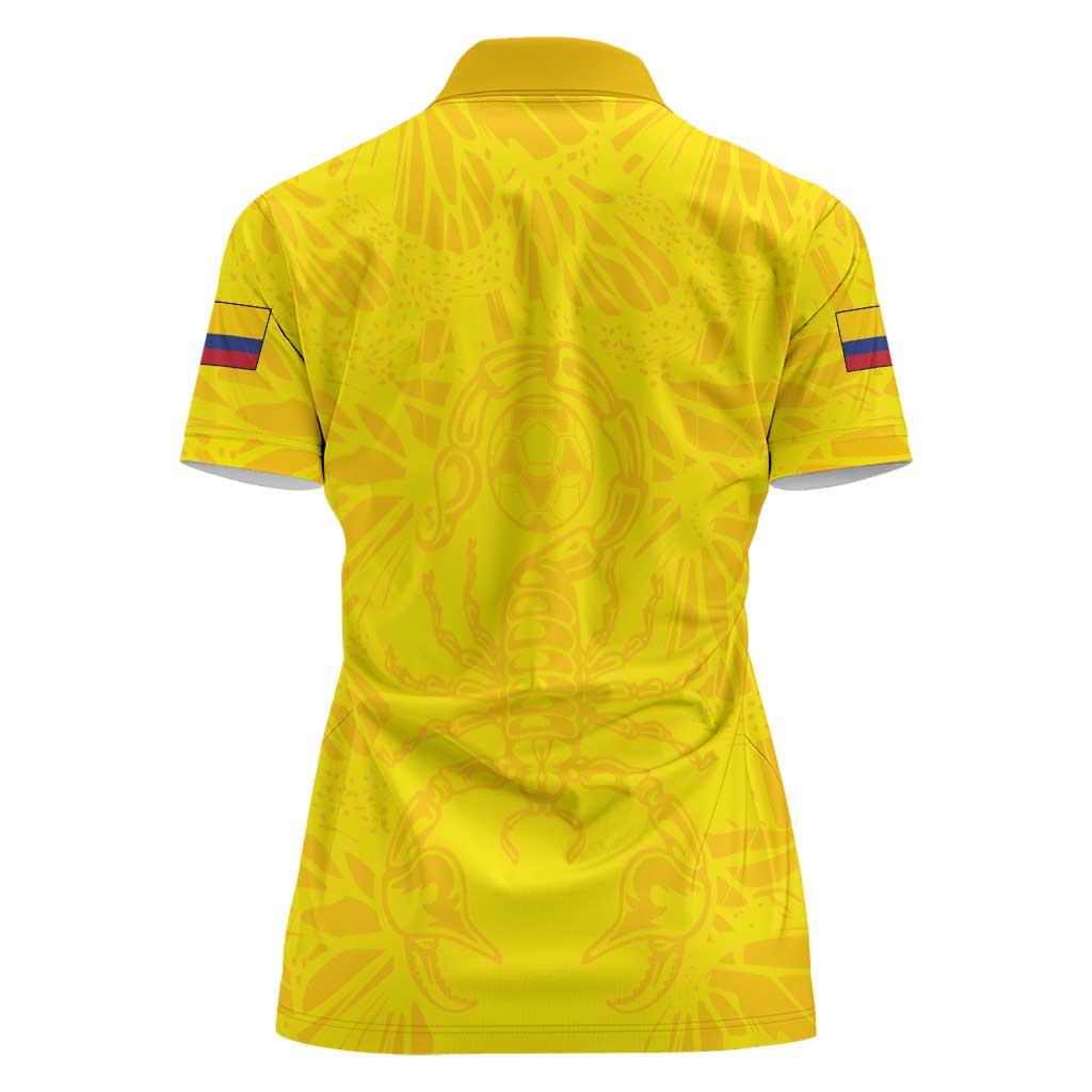 Colombia Rene Higuita Scorpion Kick Women Polo Shirt Home Retro 1995 Goalkeeper Legend - Wonder Print Shop