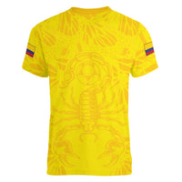 Colombia Rene Higuita Scorpion Kick Women V-Neck T-Shirt Home Retro 1995 Goalkeeper Legend - Wonder Print Shop