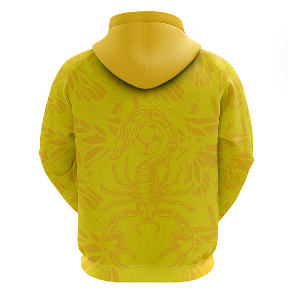 Colombia Rene Higuita Scorpion Kick Zip Hoodie Home Retro 1995 Goalkeeper Legend - Wonder Print Shop