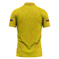 Colombia Rene Higuita Scorpion Kick Zipper Polo Shirt Home Retro 1995 Goalkeeper Legend - Wonder Print Shop