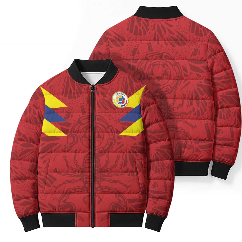 Colombia Rene Higuita Scorpion Kick Bomber Puffer Jacket Away Retro 1995 Goalkeeper Legend - Wonder Print Shop