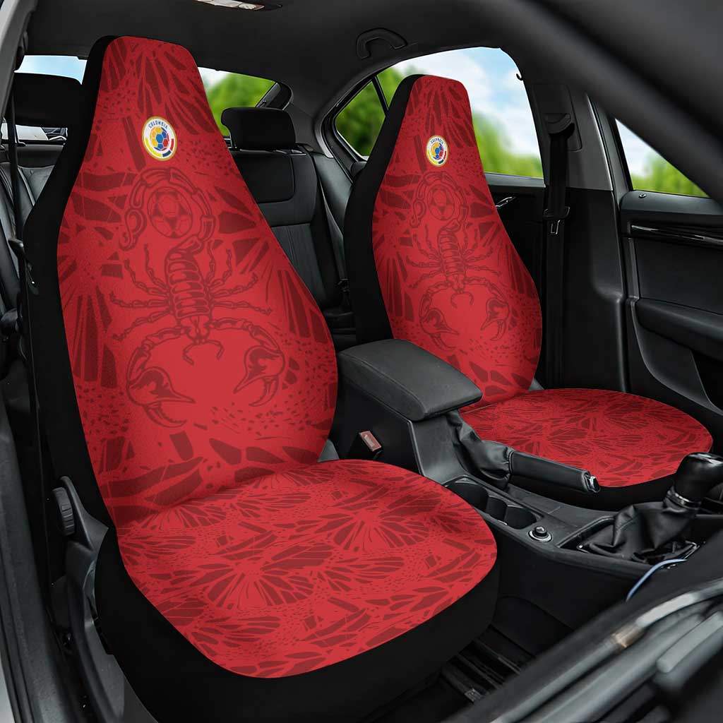Colombia Rene Higuita Scorpion Kick Car Seat Cover Away Retro 1995 Goalkeeper Legend - Wonder Print Shop
