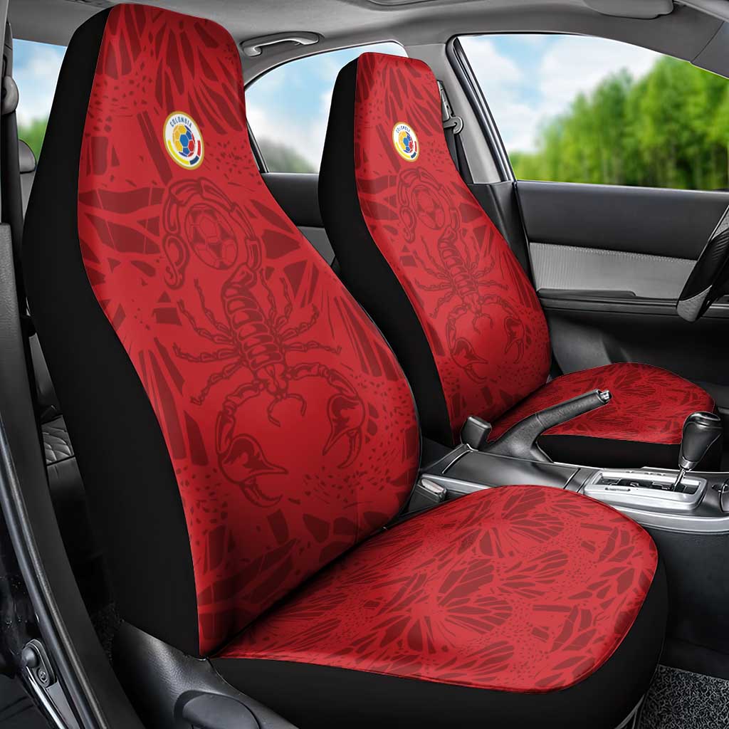 Colombia Rene Higuita Scorpion Kick Car Seat Cover Away Retro 1995 Goalkeeper Legend - Wonder Print Shop