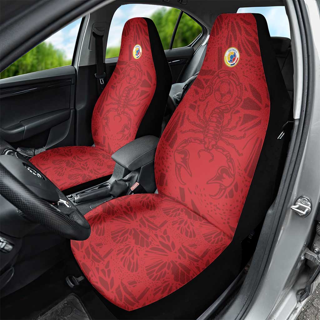 Colombia Rene Higuita Scorpion Kick Car Seat Cover Away Retro 1995 Goalkeeper Legend - Wonder Print Shop
