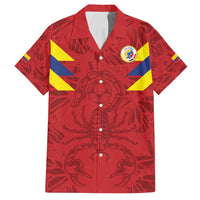 Colombia Rene Higuita Scorpion Kick Family Matching Tank Maxi Dress and Hawaiian Shirt Away Retro 1995 Goalkeeper Legend - Wonder Print Shop