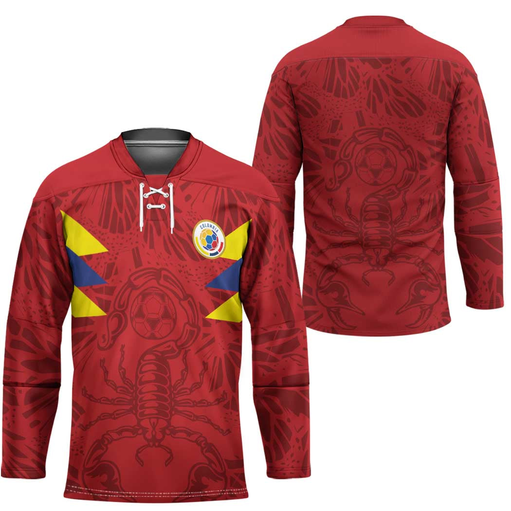 Colombia Rene Higuita Scorpion Kick Hockey Jersey Away Retro 1995 Goalkeeper Legend - Wonder Print Shop