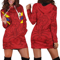 Colombia Rene Higuita Scorpion Kick Hoodie Dress Away Retro 1995 Goalkeeper Legend - Wonder Print Shop