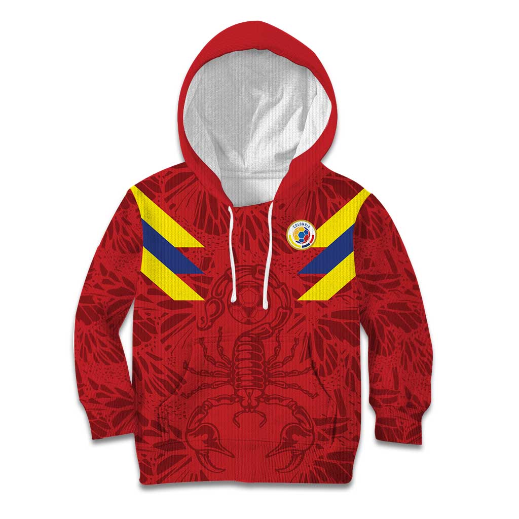Colombia Rene Higuita Scorpion Kick Kid Hoodie Away Retro 1995 Goalkeeper Legend - Wonder Print Shop