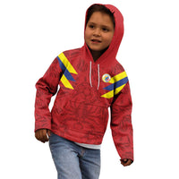 Colombia Rene Higuita Scorpion Kick Kid Hoodie Away Retro 1995 Goalkeeper Legend - Wonder Print Shop