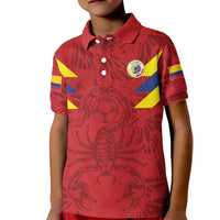 Colombia Rene Higuita Scorpion Kick Kid Polo Shirt Away Retro 1995 Goalkeeper Legend - Wonder Print Shop