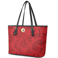 Colombia Rene Higuita Scorpion Kick Leather Tote Bag Away Retro 1995 Goalkeeper Legend - Wonder Print Shop