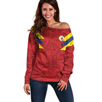 Colombia Rene Higuita Scorpion Kick Off Shoulder Sweater Away Retro 1995 Goalkeeper Legend - Wonder Print Shop