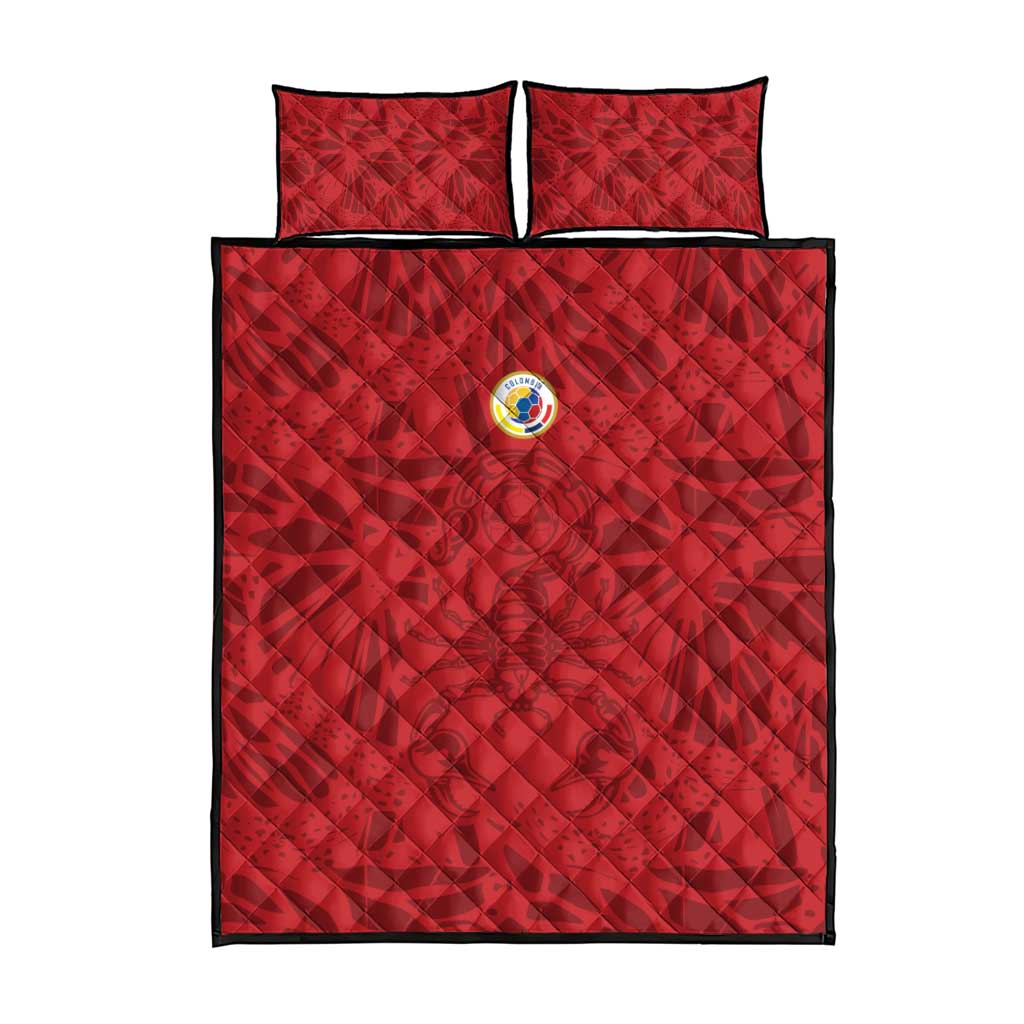 Colombia Rene Higuita Scorpion Kick Quilt Bed Set Away Retro 1995 Goalkeeper Legend - Wonder Print Shop