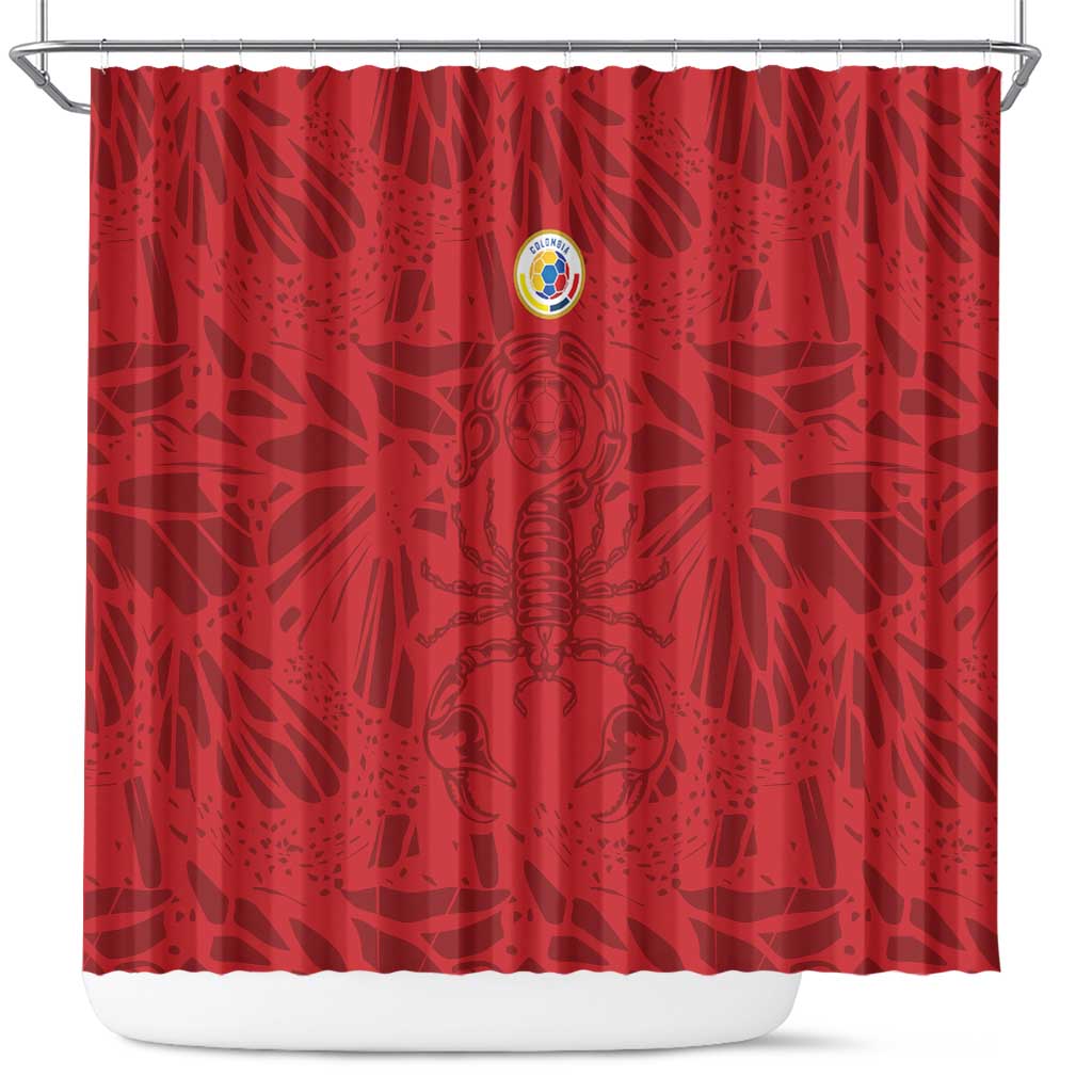 Colombia Rene Higuita Scorpion Kick Shower Curtain Away Retro 1995 Goalkeeper Legend - Wonder Print Shop