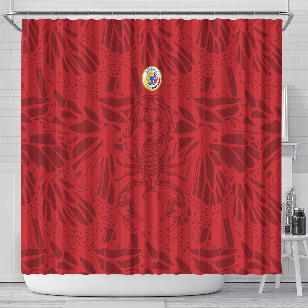 Colombia Rene Higuita Scorpion Kick Shower Curtain Away Retro 1995 Goalkeeper Legend - Wonder Print Shop