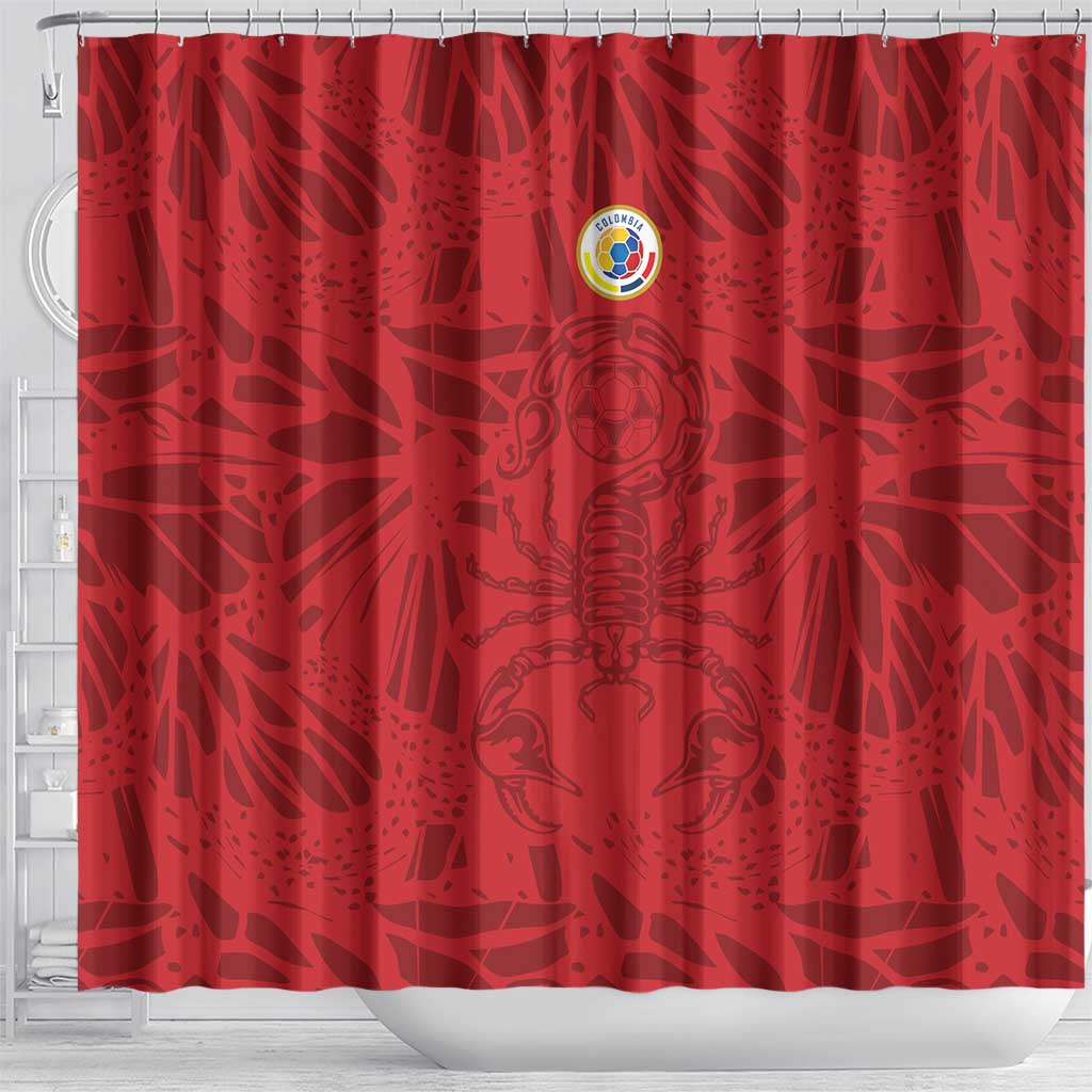 Colombia Rene Higuita Scorpion Kick Shower Curtain Away Retro 1995 Goalkeeper Legend - Wonder Print Shop