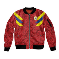 Colombia Rene Higuita Scorpion Kick Sleeve Zip Bomber Jacket Away Retro 1995 Goalkeeper Legend - Wonder Print Shop