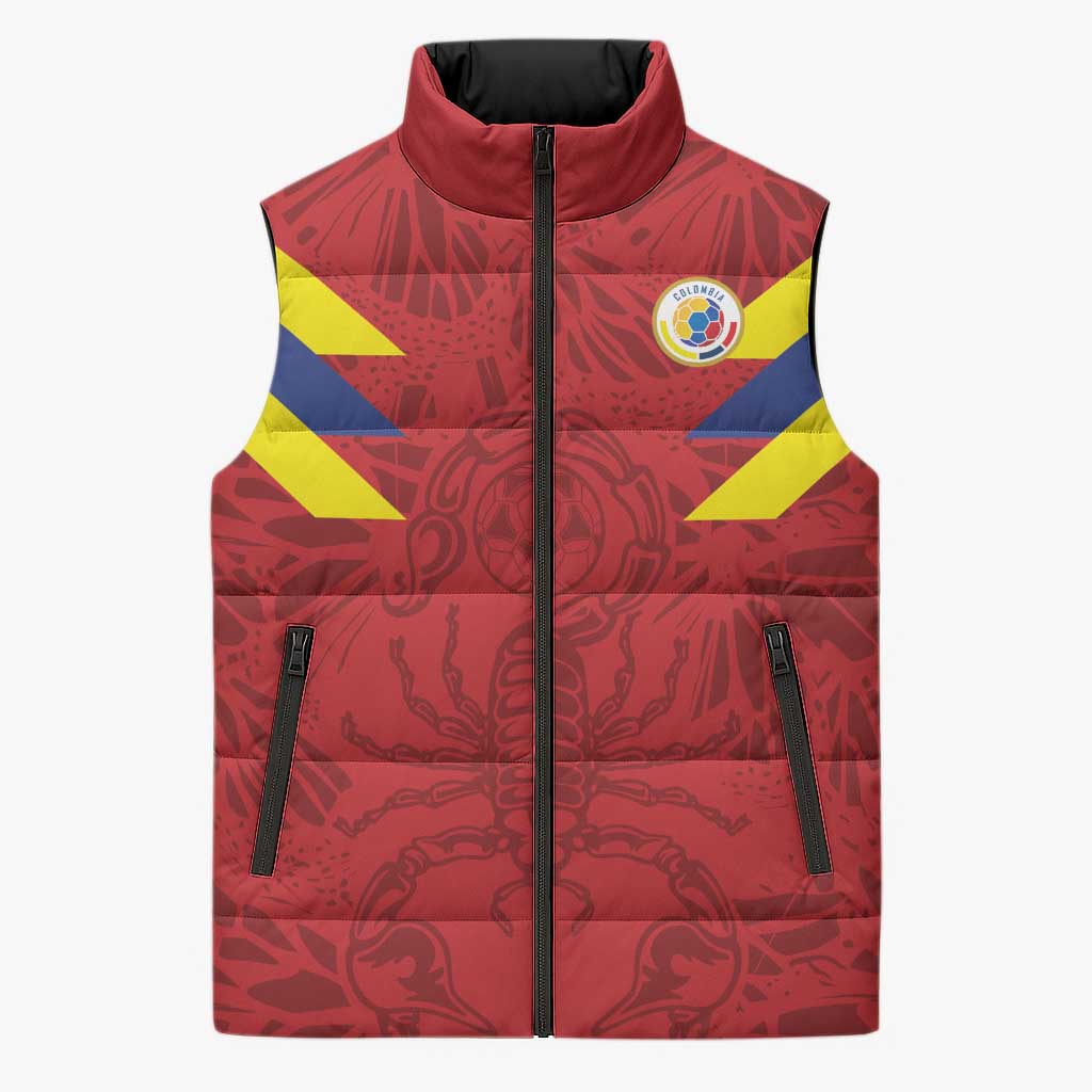 Colombia Rene Higuita Scorpion Kick Sleeveless Puffer Jacket Away Retro 1995 Goalkeeper Legend - Wonder Print Shop