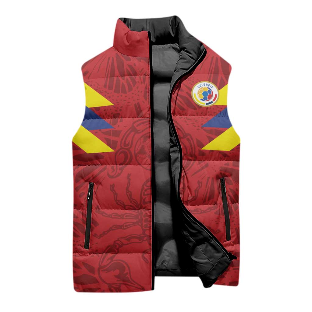 Colombia Rene Higuita Scorpion Kick Sleeveless Puffer Jacket Away Retro 1995 Goalkeeper Legend - Wonder Print Shop