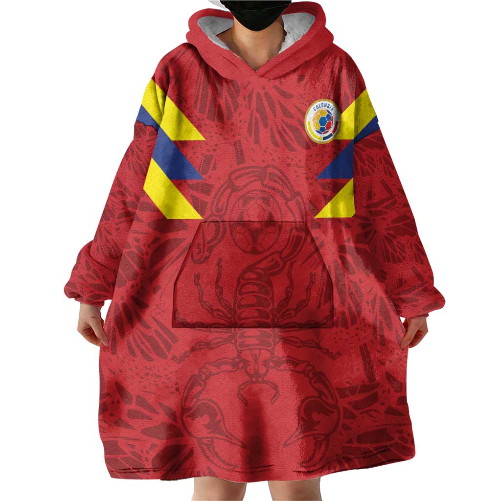 Colombia Rene Higuita Scorpion Kick Wearable Blanket Hoodie Away Retro 1995 Goalkeeper Legend - Wonder Print Shop