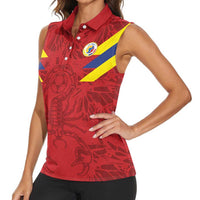 Colombia Rene Higuita Scorpion Kick Women Sleeveless Polo Shirt Away Retro 1995 Goalkeeper Legend - Wonder Print Shop