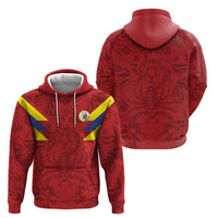Colombia Rene Higuita Scorpion Kick Zip Hoodie Away Retro 1995 Goalkeeper Legend - Wonder Print Shop