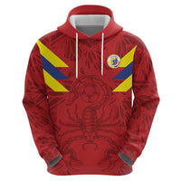 Colombia Rene Higuita Scorpion Kick Zip Hoodie Away Retro 1995 Goalkeeper Legend - Wonder Print Shop