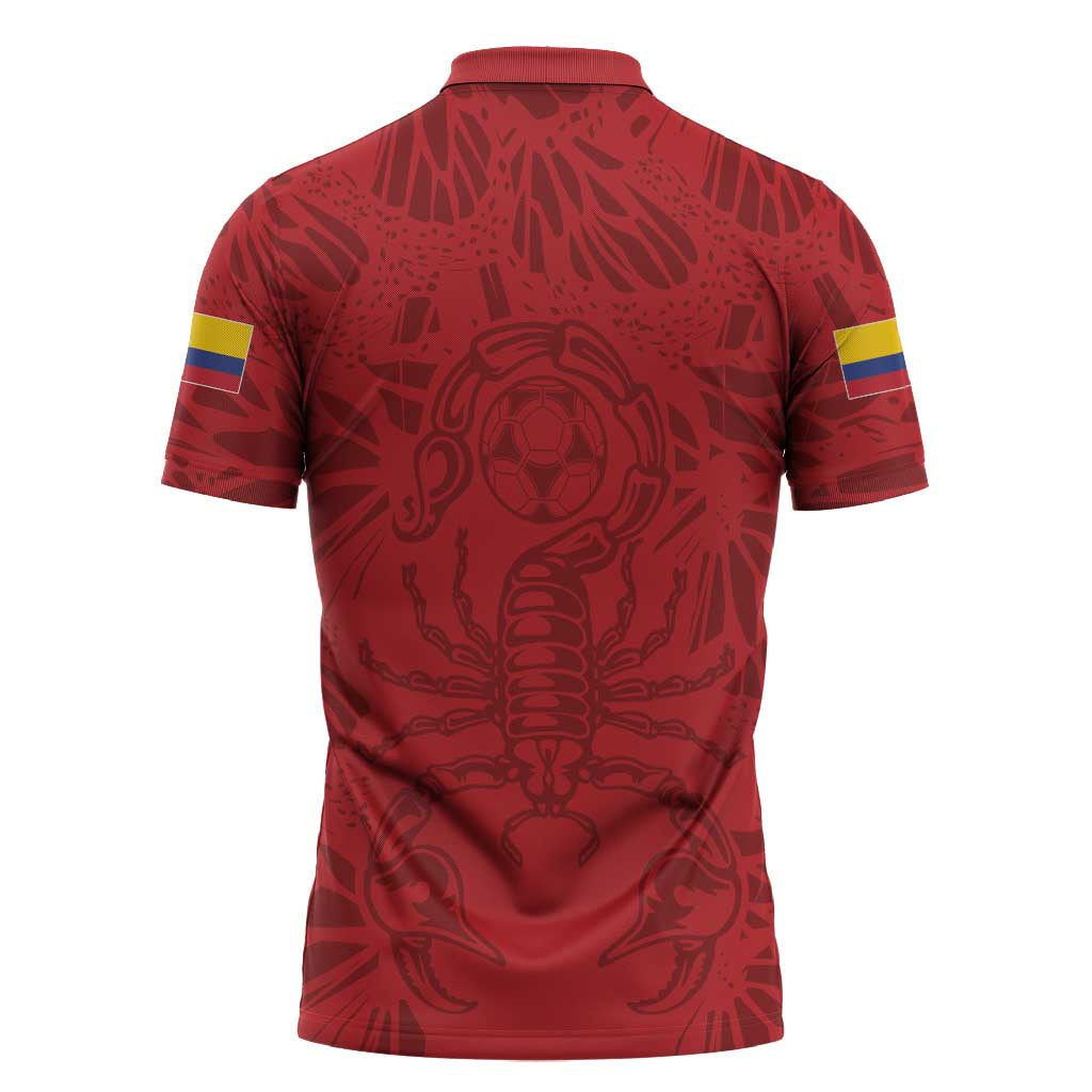 Colombia Rene Higuita Scorpion Kick Zipper Polo Shirt Away Retro 1995 Goalkeeper Legend - Wonder Print Shop