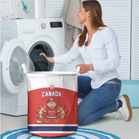 Canada Ice Hockey Laundry Basket Maple Leaf Turkey Mascot
