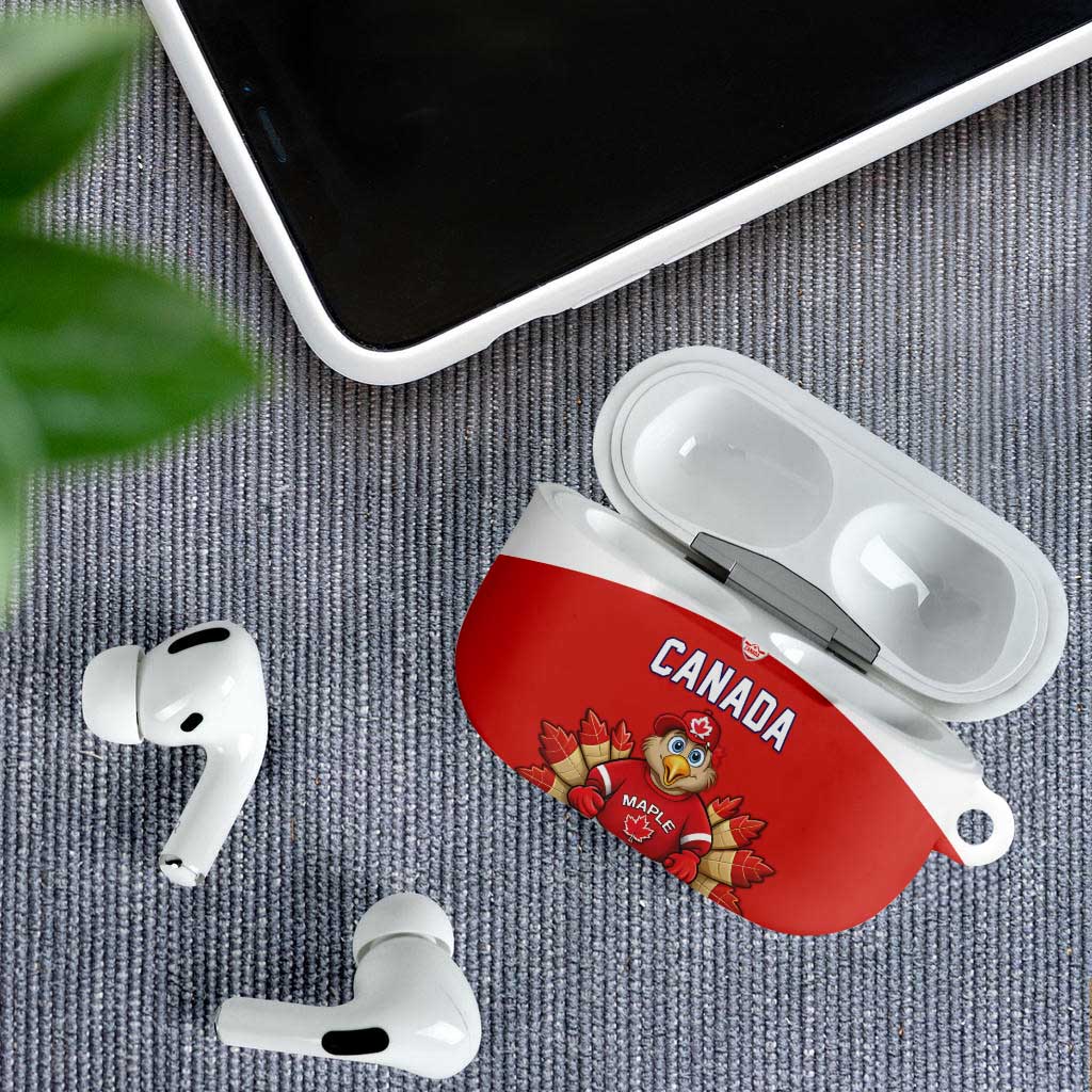 Canada Ice Hockey AirPods Case Maple Leaf Turkey Mascot