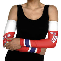Canada Ice Hockey Custom Arm Sleeves Maple Leaf Turkey Mascot