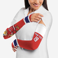 Canada Ice Hockey Custom Arm Sleeves Maple Leaf Turkey Mascot