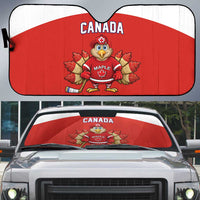 Canada Ice Hockey Auto Sun Shade Maple Leaf Turkey Mascot