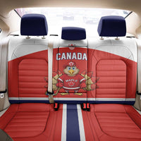 Canada Ice Hockey Back Car Seat Cover Maple Leaf Turkey Mascot