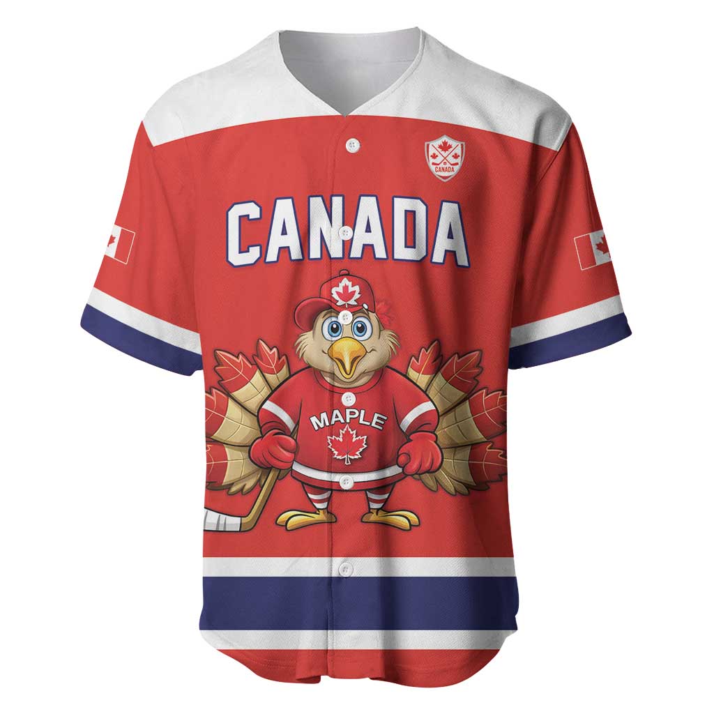 Canada Ice Hockey Custom Baseball Jersey Maple Leaf Turkey Mascot