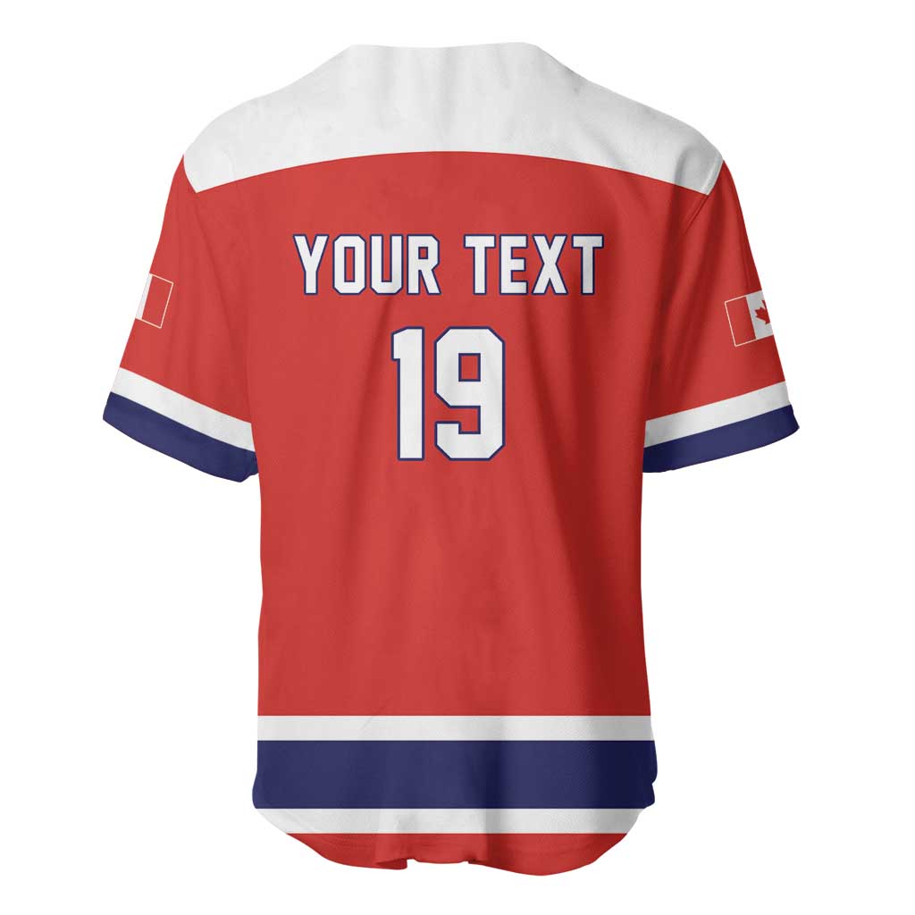 Canada Ice Hockey Custom Baseball Jersey Maple Leaf Turkey Mascot