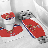 Canada Ice Hockey Bathroom Set Maple Leaf Turkey Mascot