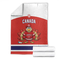 Canada Ice Hockey Blanket Maple Leaf Turkey Mascot