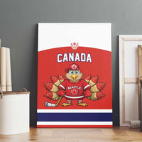 Canada Ice Hockey Canvas Wall Art Maple Leaf Turkey Mascot