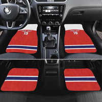 Canada Ice Hockey Custom Car Mats Maple Leaf Turkey Mascot