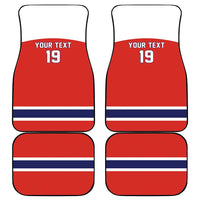 Canada Ice Hockey Custom Car Mats Maple Leaf Turkey Mascot