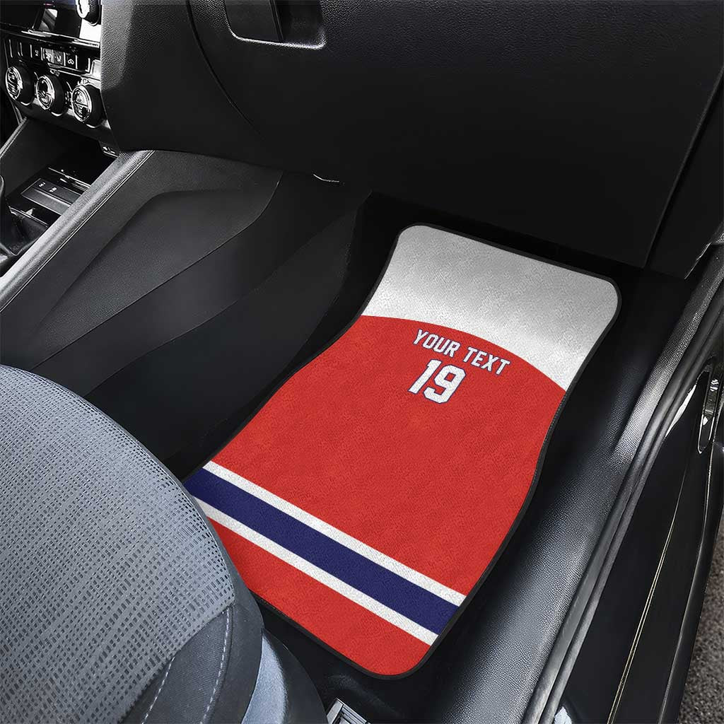 Canada Ice Hockey Custom Car Mats Maple Leaf Turkey Mascot