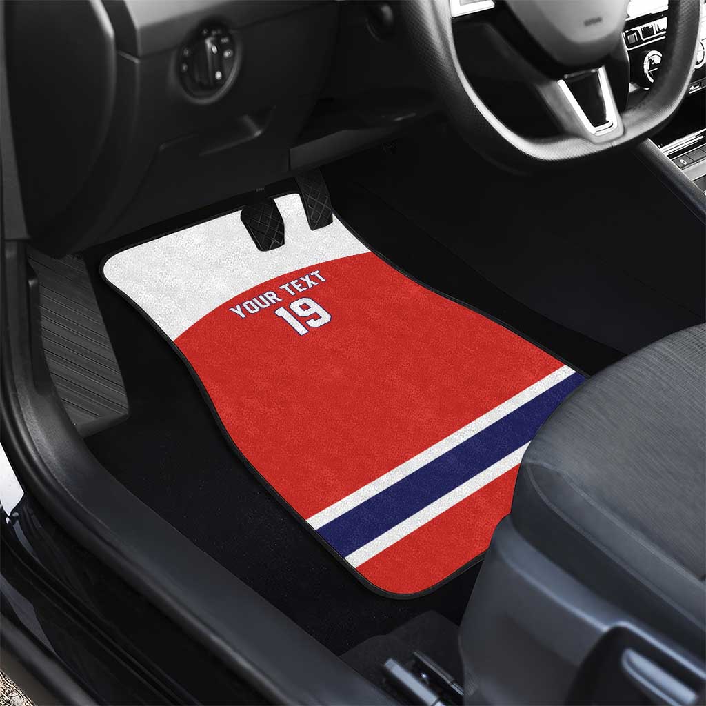 Canada Ice Hockey Custom Car Mats Maple Leaf Turkey Mascot