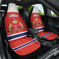Canada Ice Hockey Car Seat Cover Maple Leaf Turkey Mascot