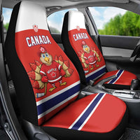 Canada Ice Hockey Car Seat Cover Maple Leaf Turkey Mascot