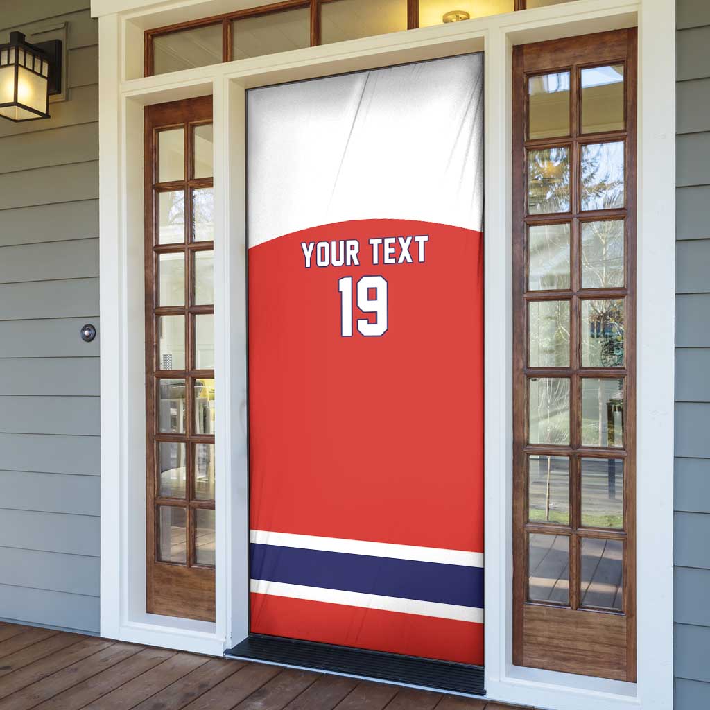 Canada Ice Hockey Custom Door Cover Maple Leaf Turkey Mascot