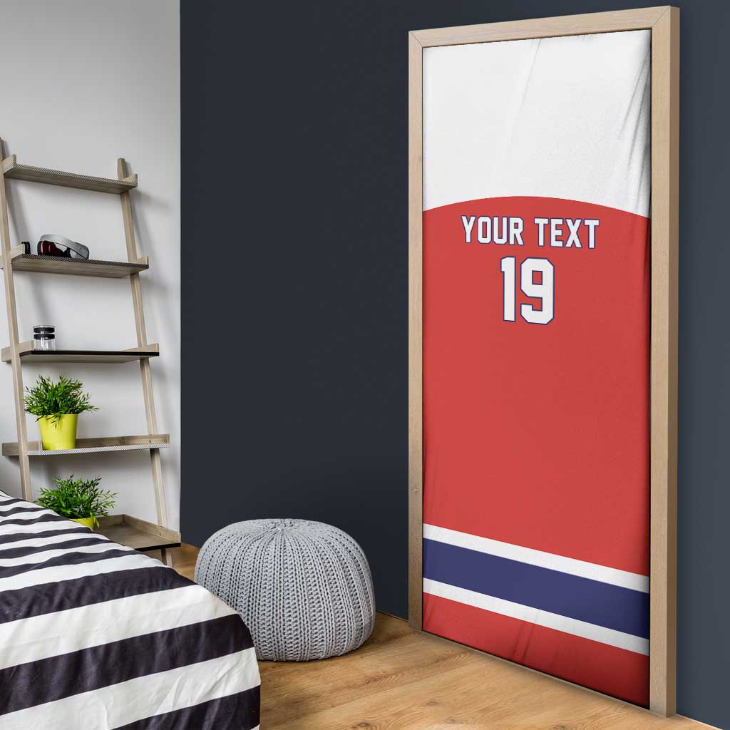 Canada Ice Hockey Custom Door Cover Maple Leaf Turkey Mascot