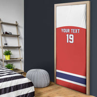 Canada Ice Hockey Custom Door Cover Maple Leaf Turkey Mascot