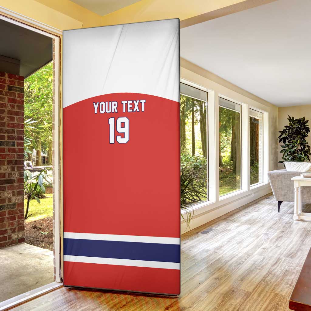 Canada Ice Hockey Custom Door Cover Maple Leaf Turkey Mascot