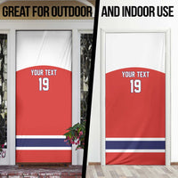 Canada Ice Hockey Custom Door Cover Maple Leaf Turkey Mascot